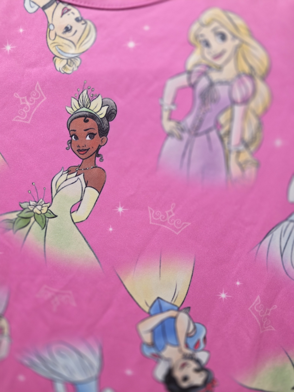 Girls' Pink Disney Princess Character Nightgown 4T - Picture 3 of 4